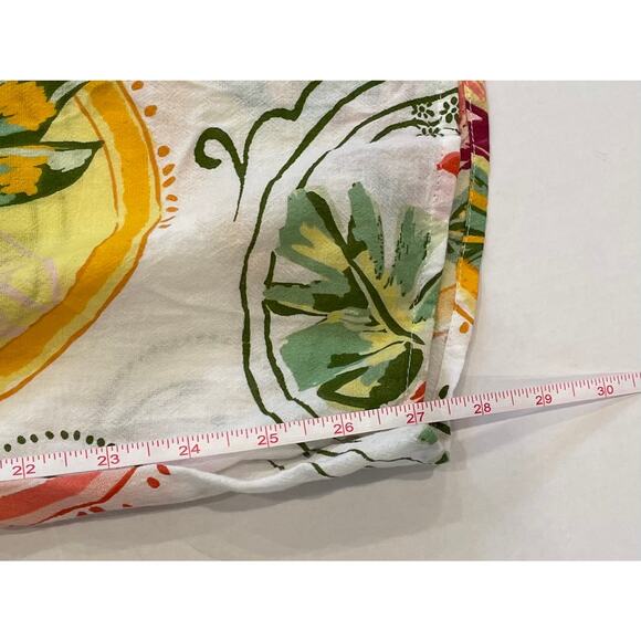 Primark Cotton Wide Leg Pull On Floral, Bird, Tropical Print Pants, XL - Picture 13 of 13